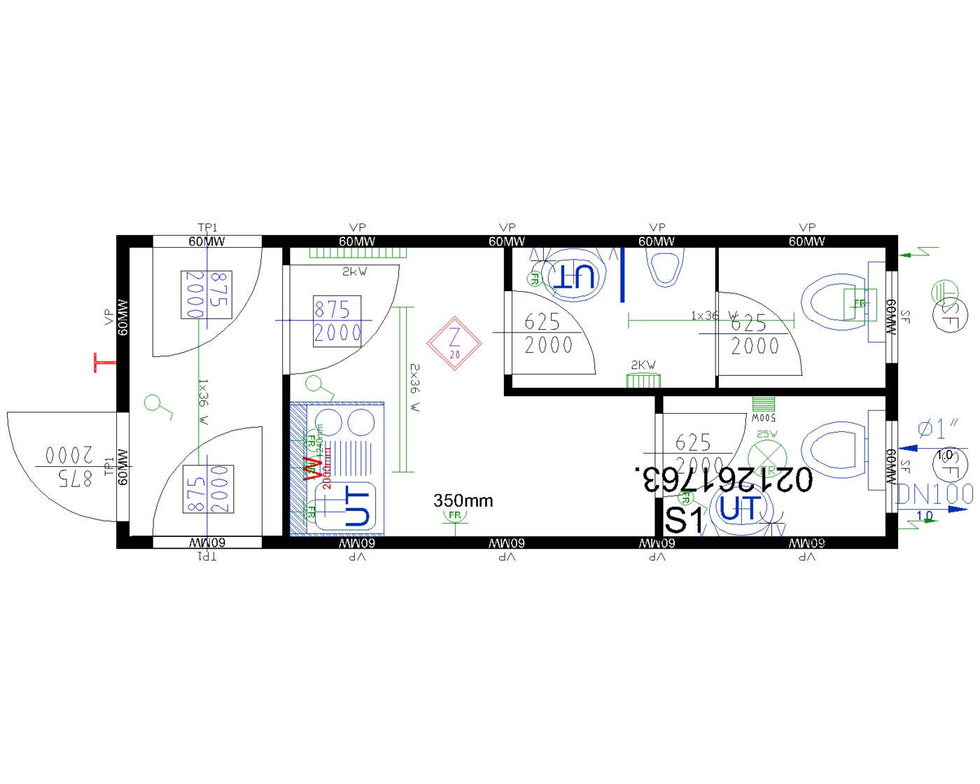 2x20' WC-Container