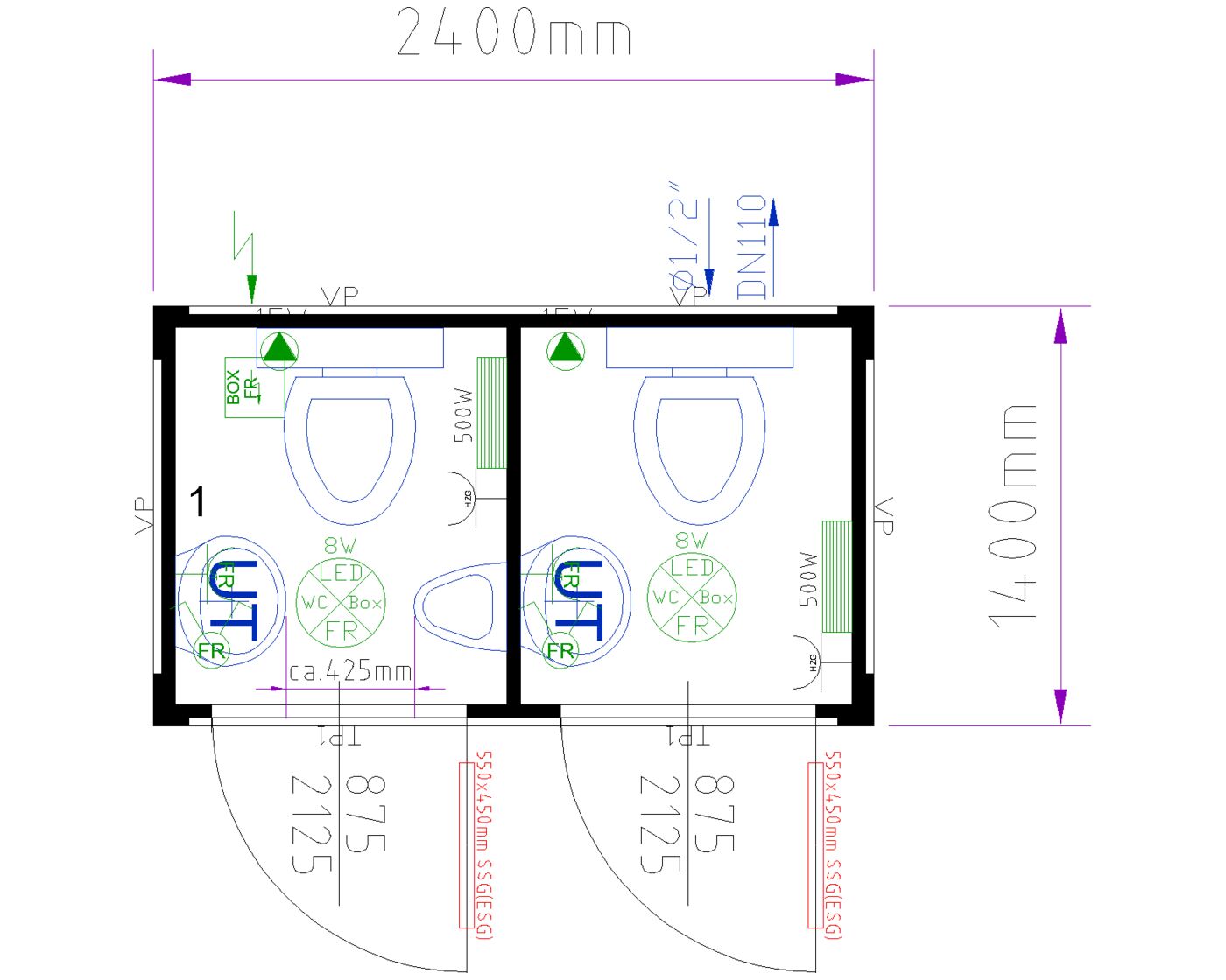 8' WC-Box