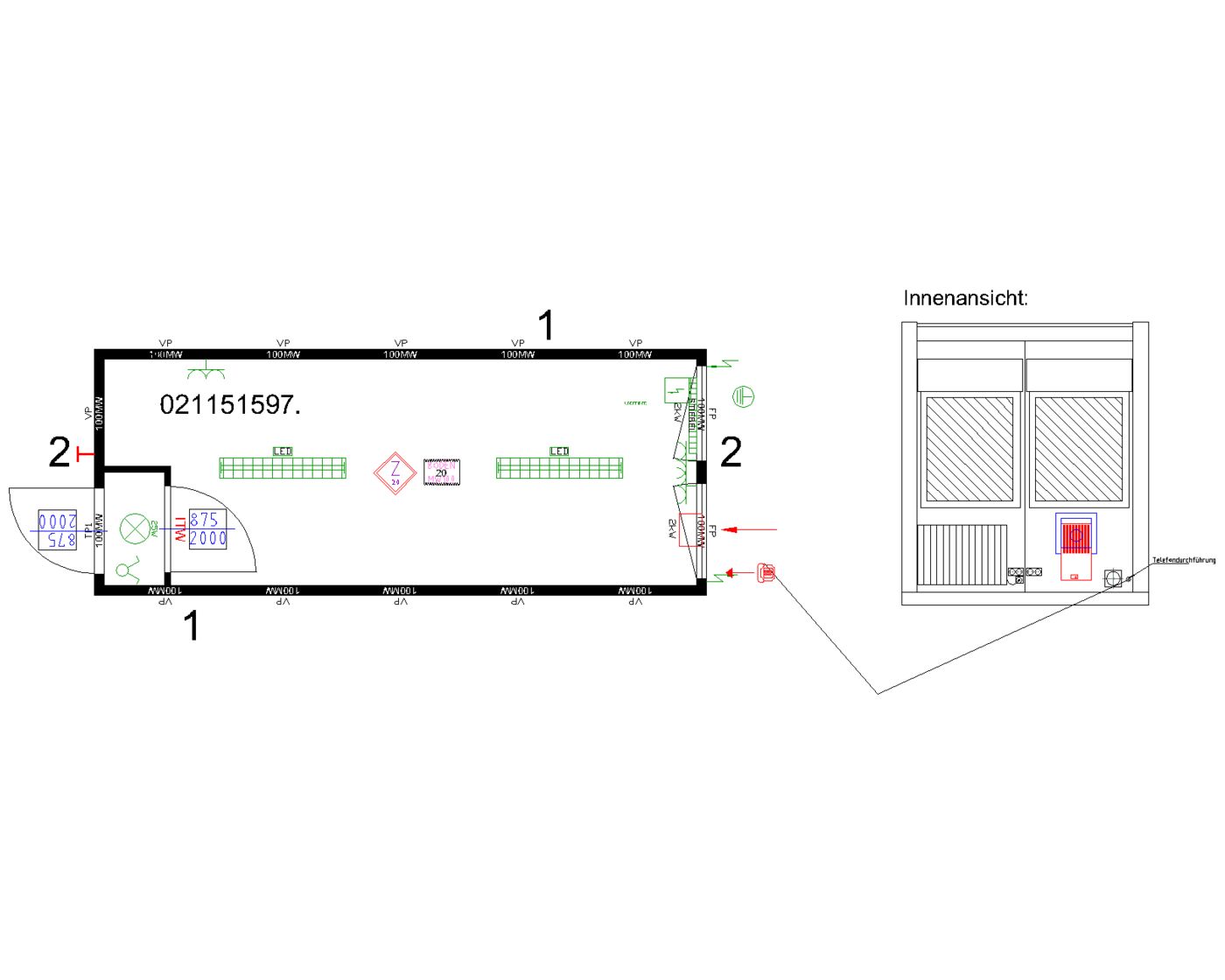 3x20' Bürocontainer CLASSIC Line