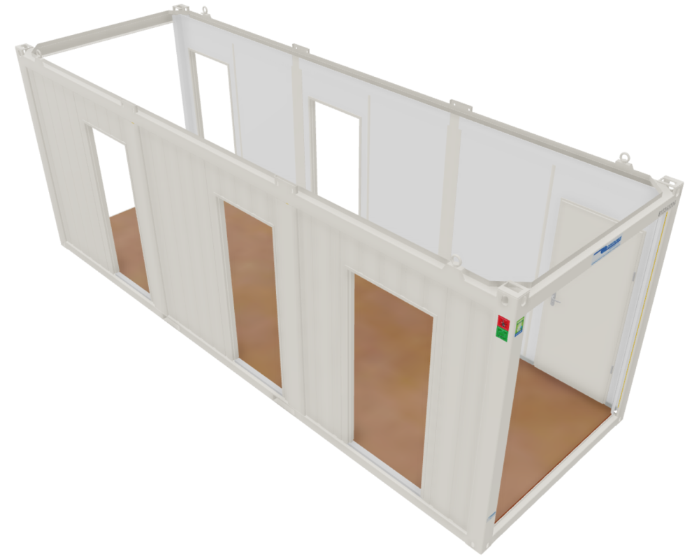 Verbindungscontainer mit Paneele 24', gebraucht