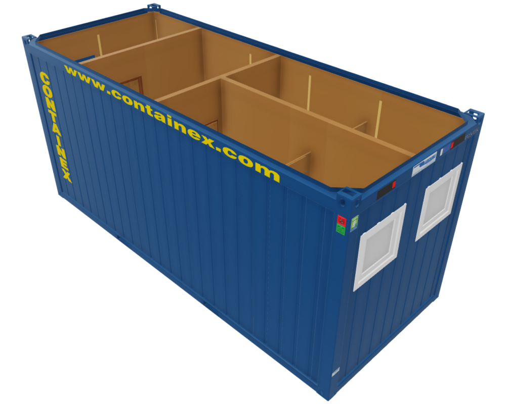 Sanitärcontainer 20', gebraucht