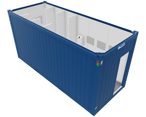 Sanitärcontainer 20', gebraucht
