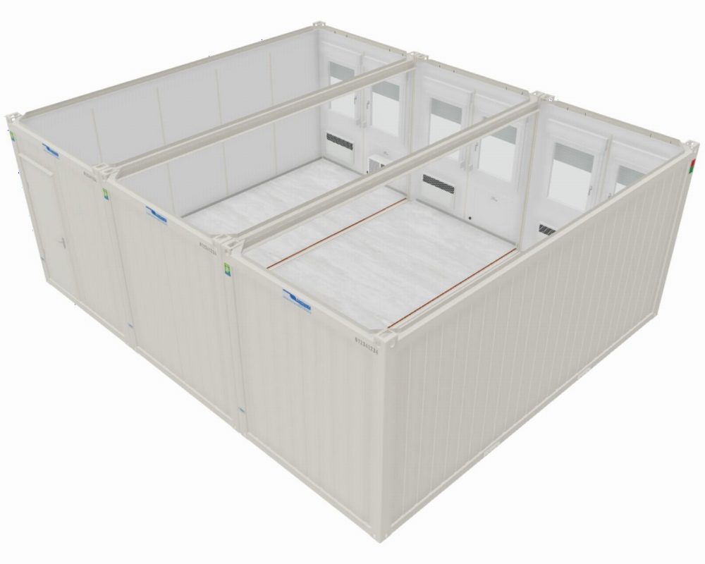 3x20' Gebrauchtcontaineranlage