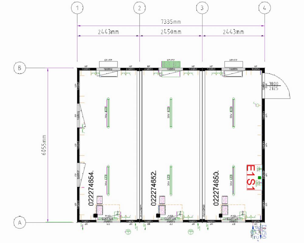 3x20' Gebrauchtcontaineranlage