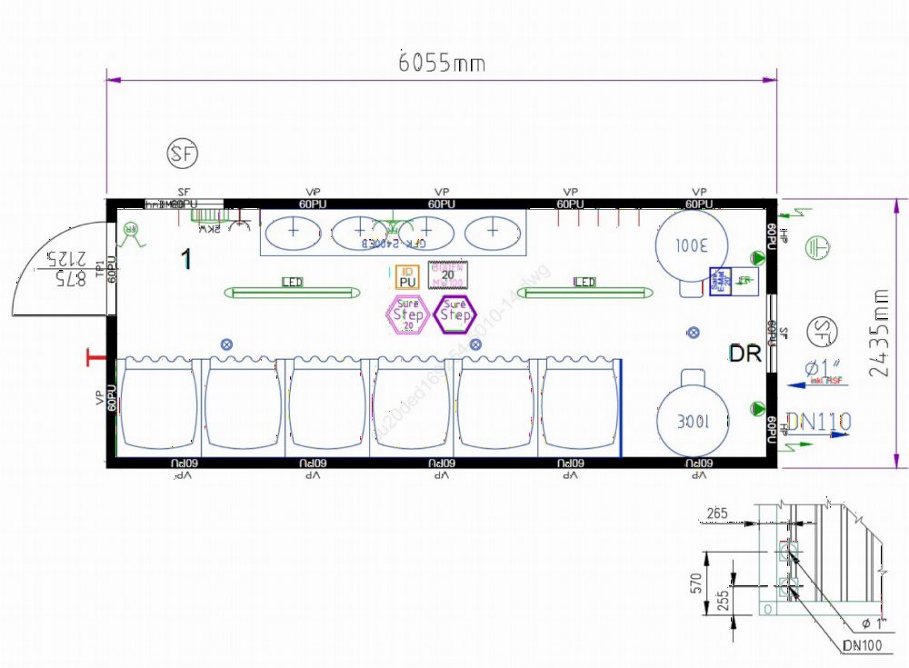 1x20' Gebrauchtcontaineranlage
