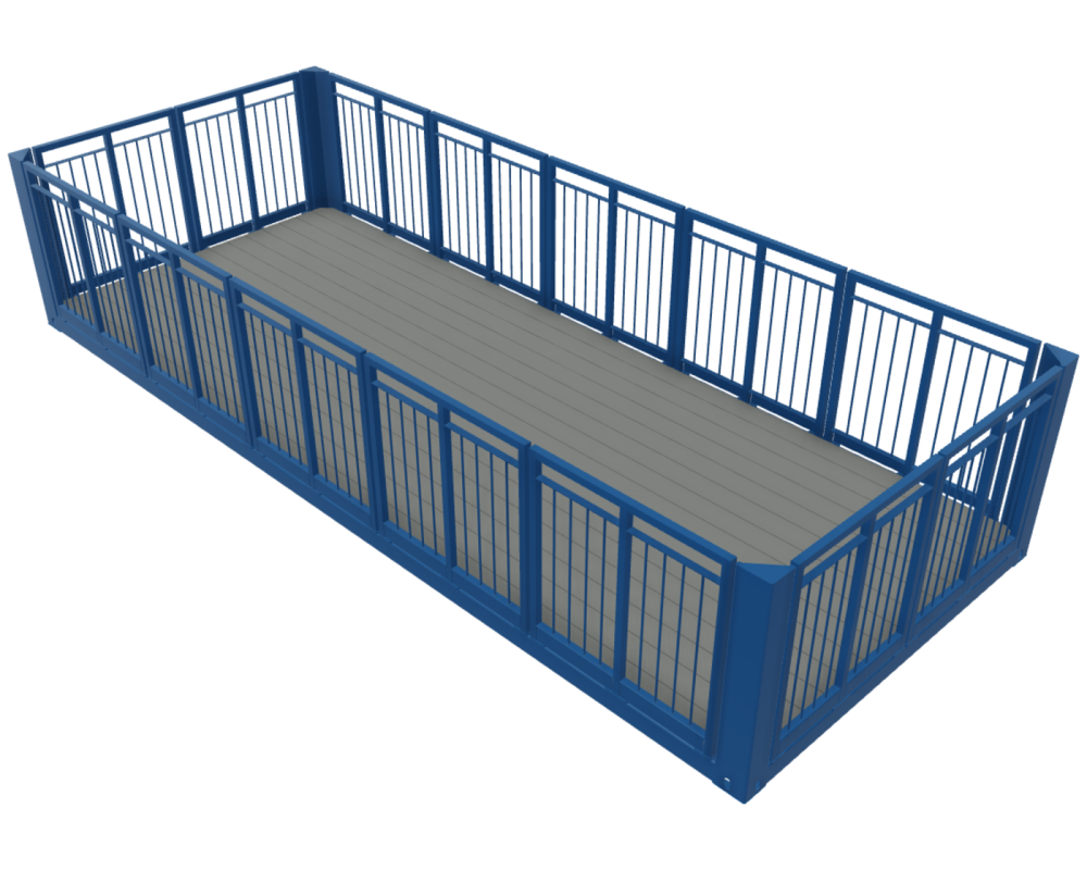 Terrassencontainer ohne Dach 20'