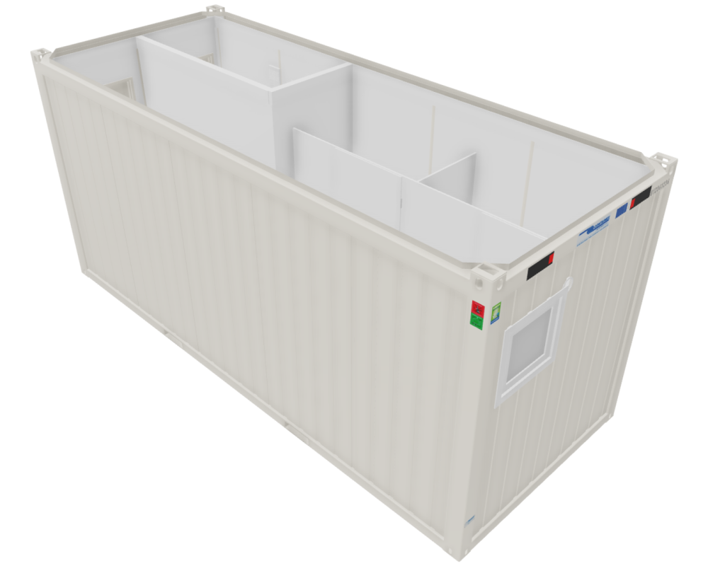 Sanitärcontainer 20'