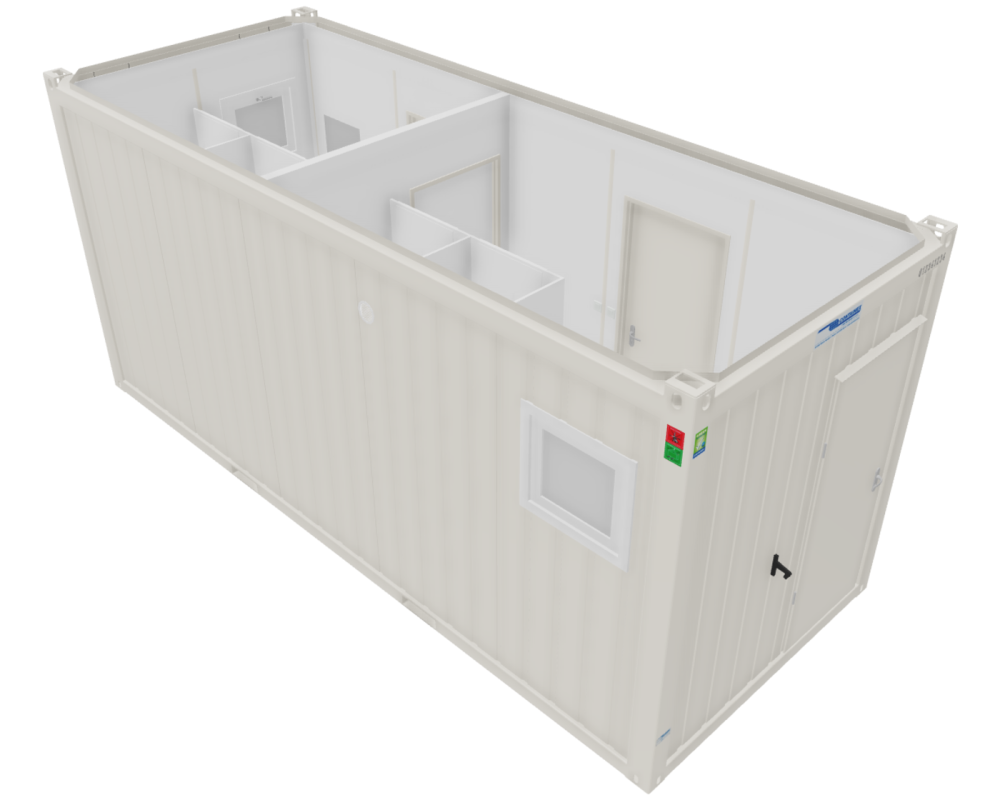 Sanitärcontainer 20'