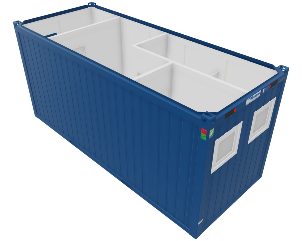 Sanitärcontainer 20'